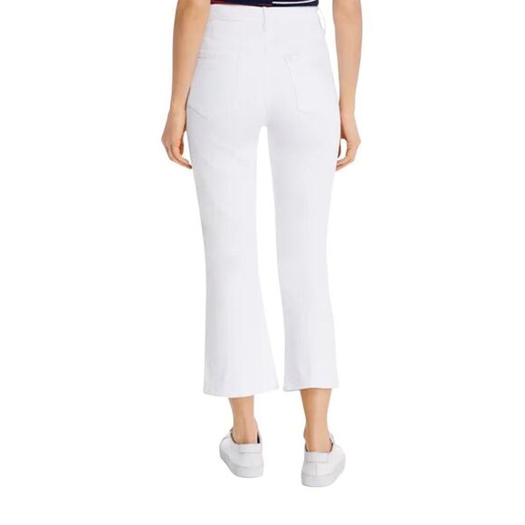 Frame Le Sylvia Kick Boot White Denim Size 28 Stretch $325 - Picture 2 of 7